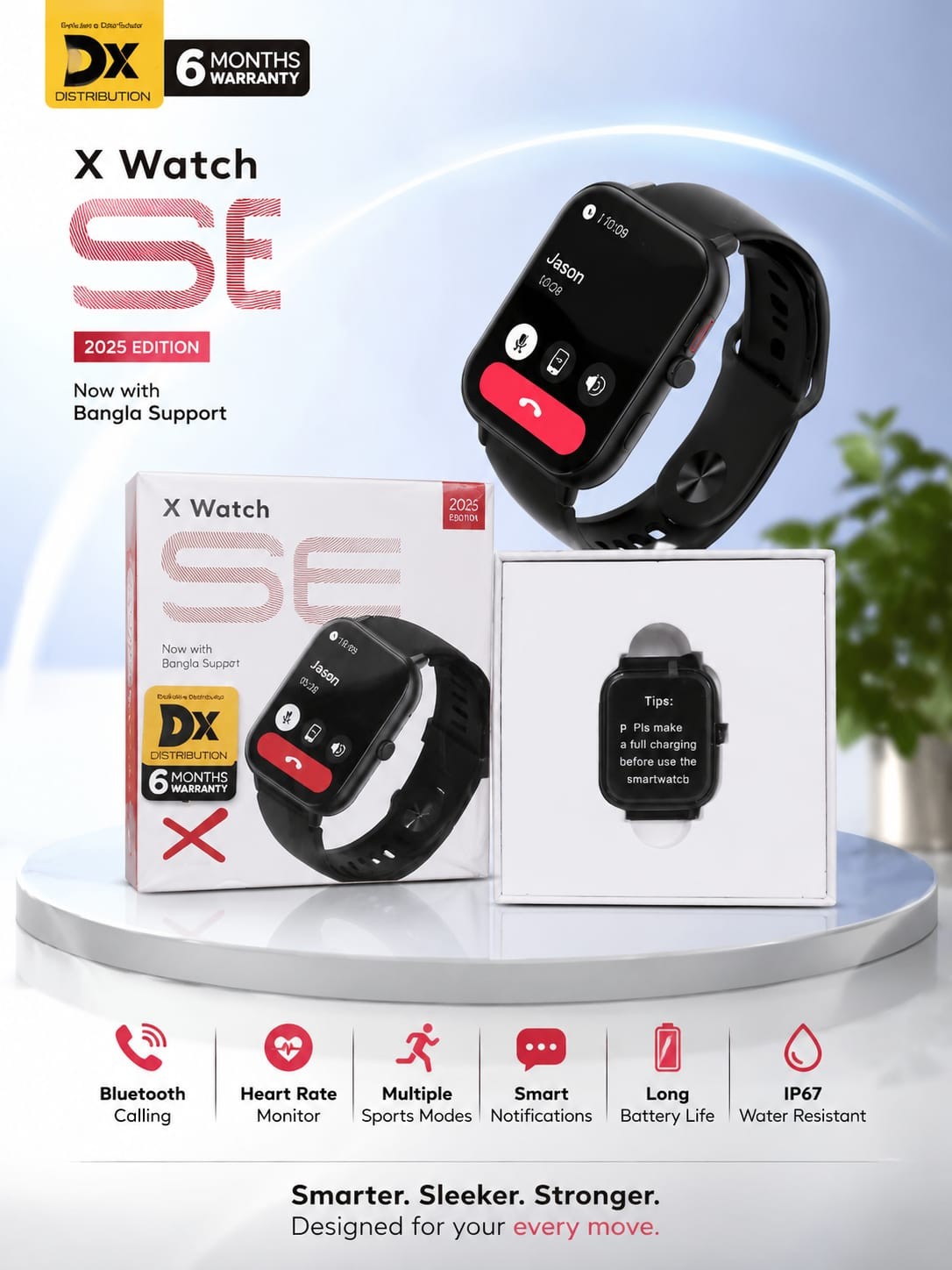X WATCH SE A SMART WATCH(6 MONTH WARRANTY)